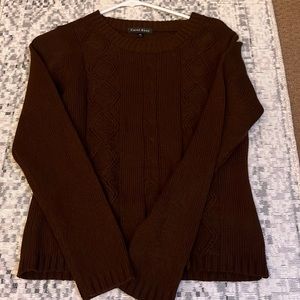 Brown knit sweater